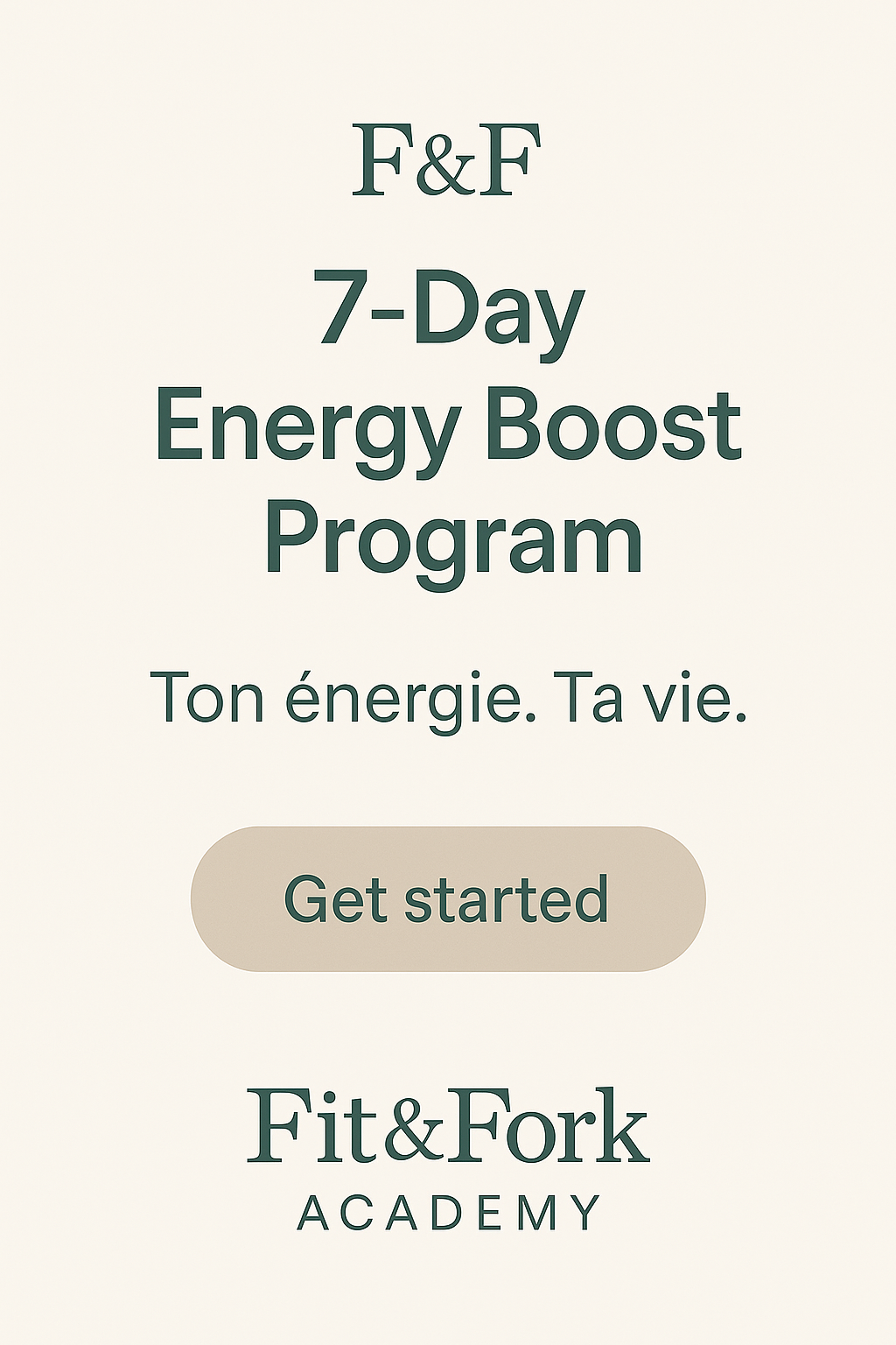 Programme Fit&Fork – 7 jours pour se remettre en forme et mieux manger